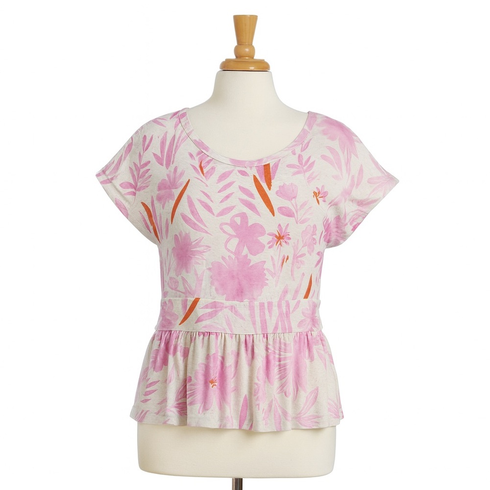 Anthropologie 9-h15 STCL Floral Print Women's Top large - Picture 2 of 10